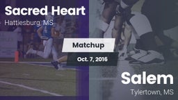 Matchup: Sacred Heart vs. Salem  2016