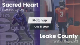 Matchup: Sacred Heart vs. Leake County  2020