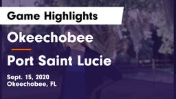 Okeechobee  vs Port Saint Lucie  Game Highlights - Sept. 15, 2020