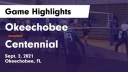 Okeechobee  vs Centennial  Game Highlights - Sept. 2, 2021
