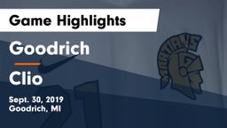 Goodrich  vs Clio  Game Highlights - Sept. 30, 2019