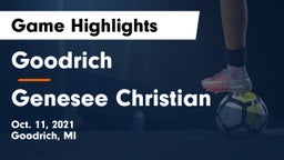 Goodrich  vs Genesee Christian  Game Highlights - Oct. 11, 2021