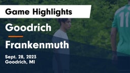 Goodrich  vs Frankenmuth  Game Highlights - Sept. 28, 2023