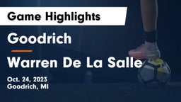 Goodrich  vs Warren De La Salle Game Highlights - Oct. 24, 2023