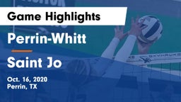 Perrin-Whitt  vs Saint Jo Game Highlights - Oct. 16, 2020