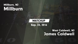 Matchup: Millburn vs. James Caldwell  2016