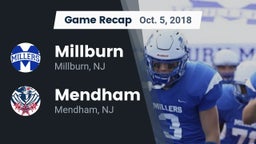 Recap: Millburn  vs. Mendham  2018