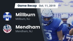 Recap: Millburn  vs. Mendham  2019