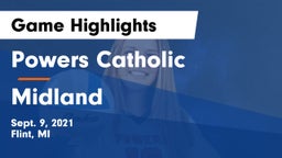 Powers Catholic  vs Midland  Game Highlights - Sept. 9, 2021