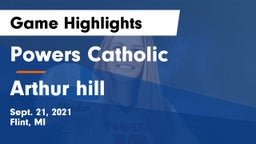 Powers Catholic  vs Arthur hill  Game Highlights - Sept. 21, 2021