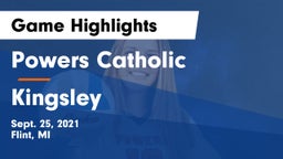 Powers Catholic  vs Kingsley Game Highlights - Sept. 25, 2021
