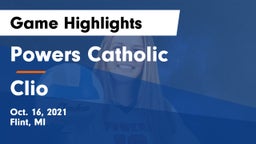 Powers Catholic  vs Clio  Game Highlights - Oct. 16, 2021