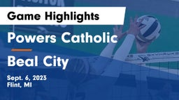 Powers Catholic  vs Beal City  Game Highlights - Sept. 6, 2023