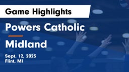 Powers Catholic  vs Midland  Game Highlights - Sept. 12, 2023