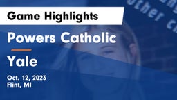 Powers Catholic  vs Yale Game Highlights - Oct. 12, 2023