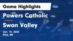 Powers Catholic  vs Swan Valley  Game Highlights - Oct. 19, 2023