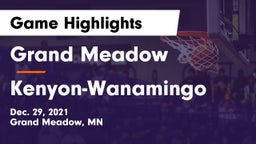Grand Meadow  vs Kenyon-Wanamingo  Game Highlights - Dec. 29, 2021