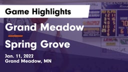 Grand Meadow  vs Spring Grove  Game Highlights - Jan. 11, 2022