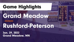 Grand Meadow  vs Rushford-Peterson  Game Highlights - Jan. 29, 2022