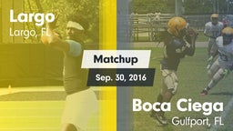 Matchup: Largo vs. Boca Ciega  2016