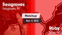 Matchup: Seagraves vs. Roby  2016