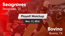 Matchup: Seagraves vs. Bovina  2016