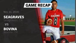 Recap: Seagraves  vs. Bovina  2016