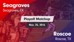 Matchup: Seagraves vs. Roscoe  2016