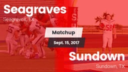Matchup: Seagraves vs. Sundown  2017
