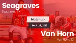 Matchup: Seagraves vs. Van Horn  2017