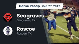 Recap: Seagraves  vs. Roscoe  2017