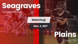 Matchup: Seagraves vs. Plains  2017