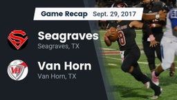 Recap: Seagraves  vs. Van Horn  2017