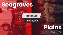 Matchup: Seagraves vs. Plains  2019