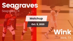 Matchup: Seagraves vs. Wink  2020