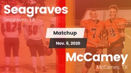 Matchup: Seagraves vs. McCamey  2020