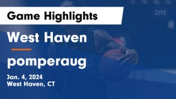 West Haven  vs pomperaug Game Highlights - Jan. 4, 2024