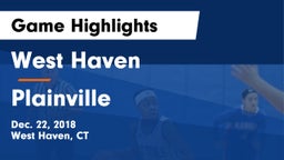 West Haven  vs Plainville  Game Highlights - Dec. 22, 2018