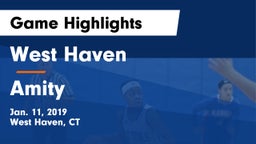 West Haven  vs Amity  Game Highlights - Jan. 11, 2019