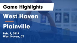 West Haven  vs Plainville  Game Highlights - Feb. 9, 2019
