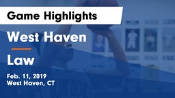 West Haven  vs Law  Game Highlights - Feb. 11, 2019