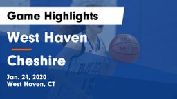 West Haven  vs Cheshire  Game Highlights - Jan. 24, 2020