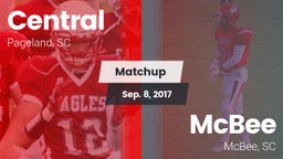 Matchup: Central vs. McBee  2017