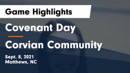 Covenant Day  vs Corvian Community Game Highlights - Sept. 8, 2021