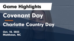 Covenant Day  vs Charlotte Country Day Game Highlights - Oct. 10, 2023