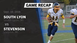 Recap: South Lyon  vs. Stevenson  2016