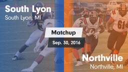 Matchup: South Lyon High vs. Northville  2016