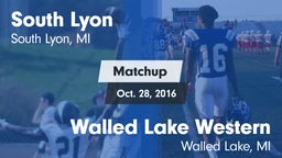 Matchup: South Lyon High vs. Walled Lake Western  2016