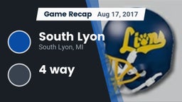 Recap: South Lyon  vs. 4 way 2017