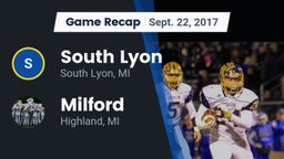 Recap: South Lyon  vs. Milford  2017